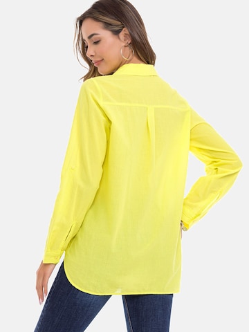 CIPO & BAXX Blouse 'WH123' in Geel