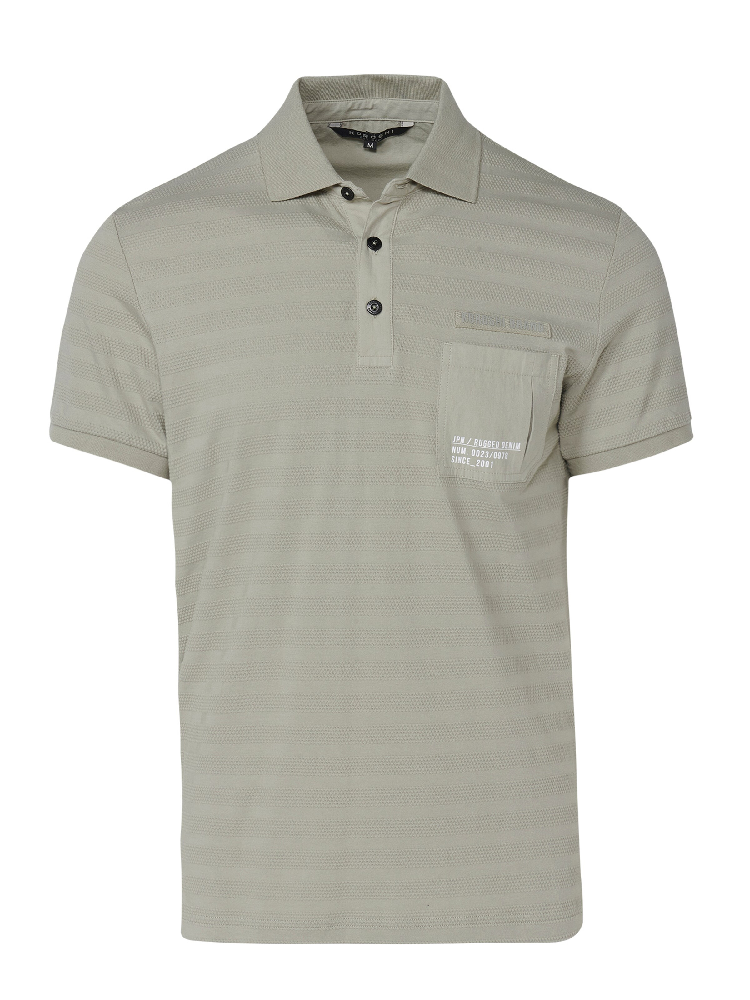 KOROSHI Shirt in Groen: voorkant