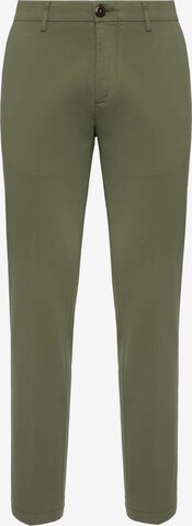 Coupe slim Pantalon Boggi Milano en vert : devant