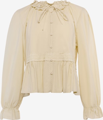 IZIA - Blusa em amarelo: frente