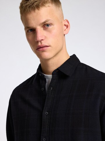 SELECTED HOMME Regular fit Button Up Shirt 'Owen' in Black