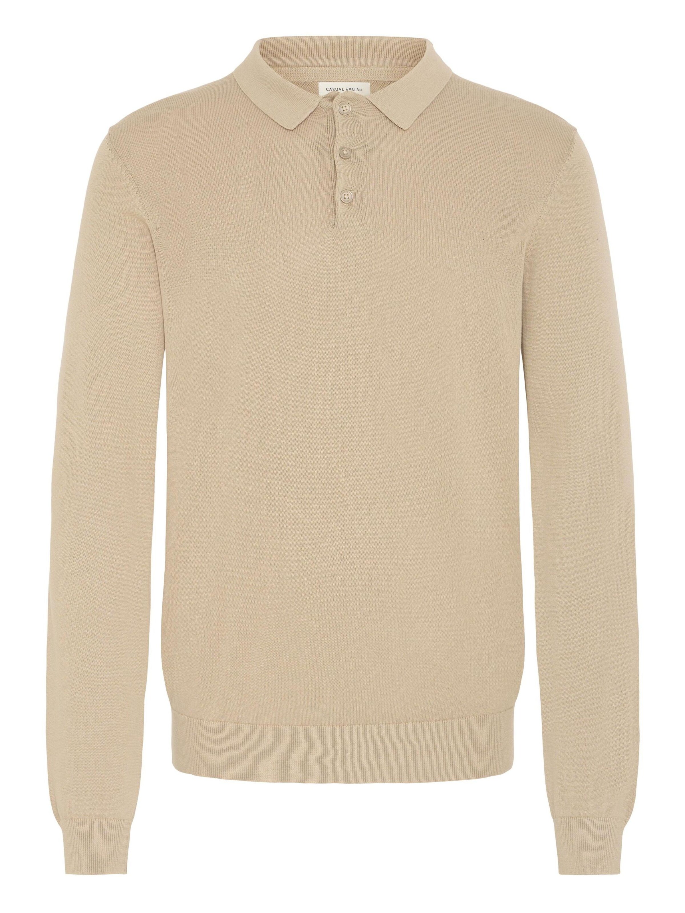Casual Friday Strickpullover ' CFOSVALD ' in Beige: Vorderseite