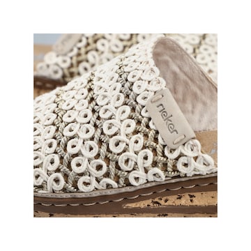 Rieker Pantoletten in Beige