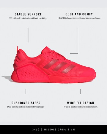 Scarpa sportiva 'DROPSET 3' di ADIDAS PERFORMANCE in rosso