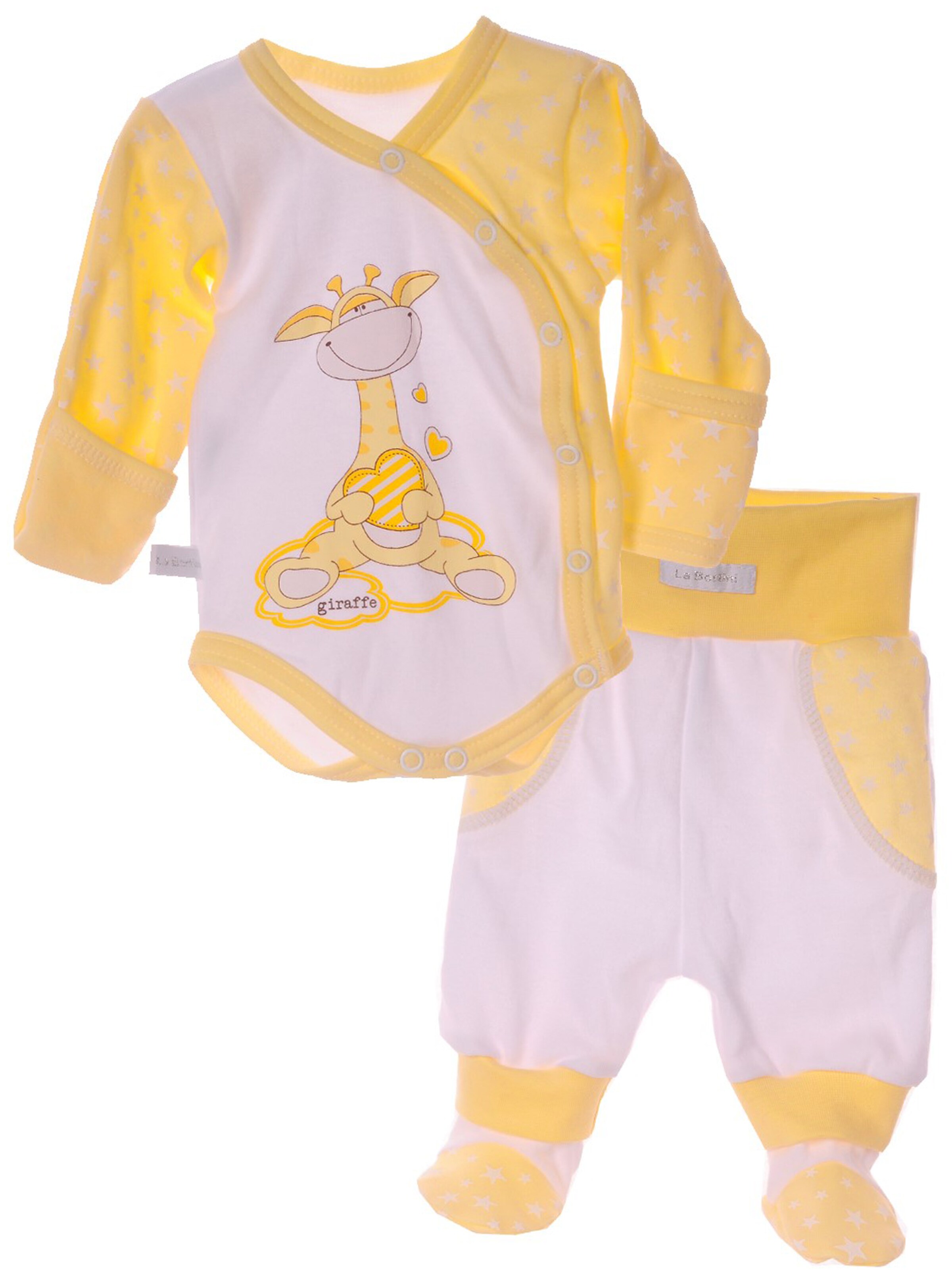 La Bortini Strampler/Body‌‌‌‌‌‌‌‌ in Gelb: Vorderseite