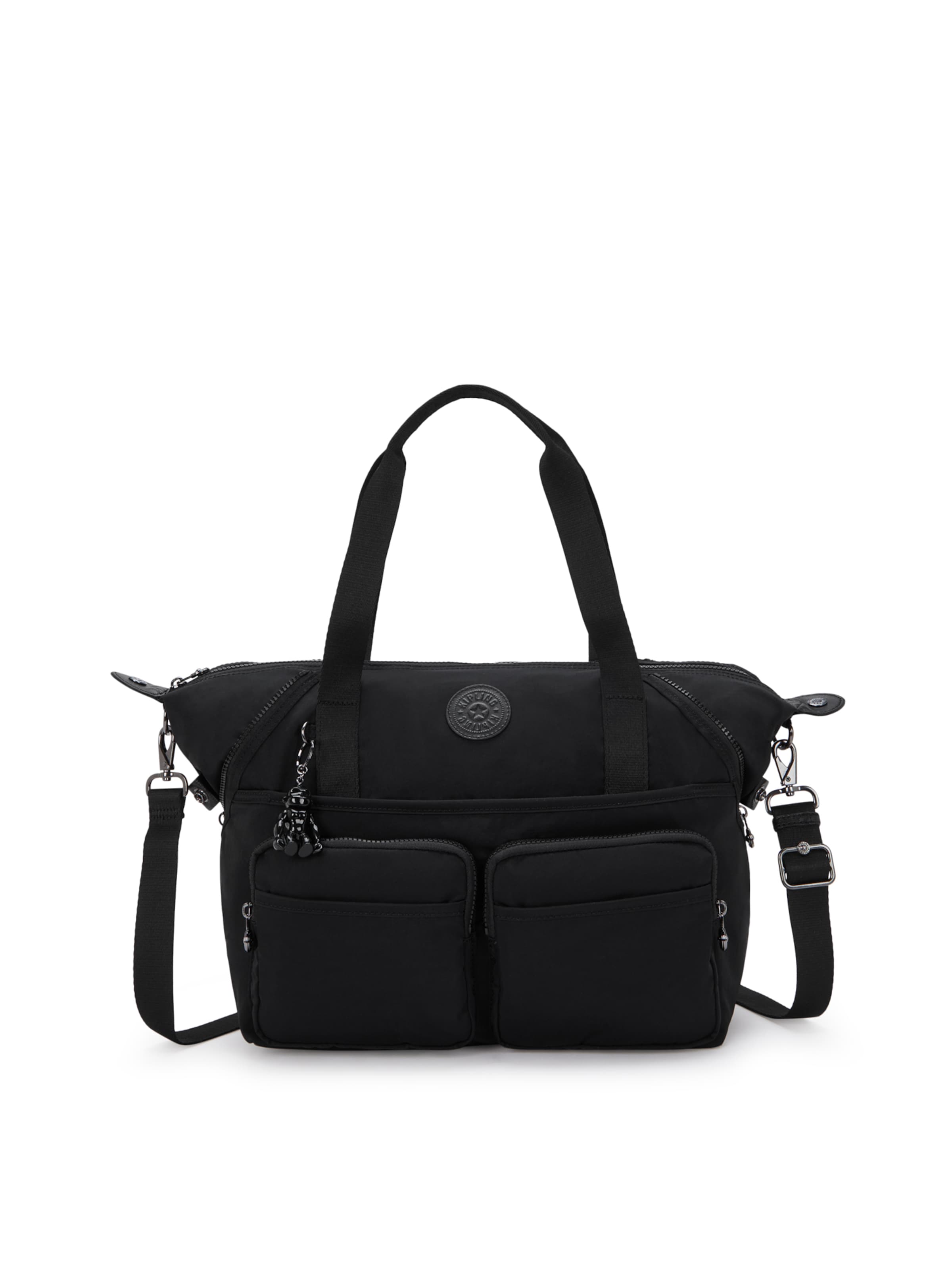 KIPLING Utazótáska 'New Art' - fekete: elől