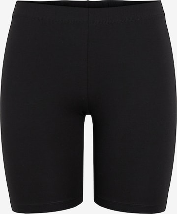 PIECES Skinny Shorts 'Kiki' in Schwarz: predná strana