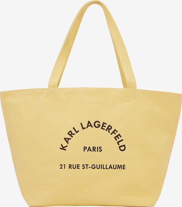 Cabas 'Rue St-Guillaume' Karl Lagerfeld en jaune : devant
