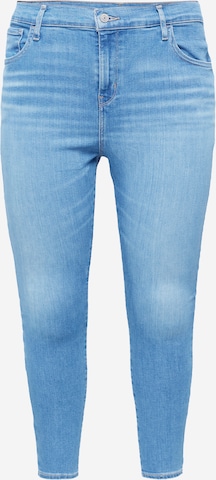 Levi's® Plus Jeans '720 PL Hirise Super Skny' in Blauw: voorkant