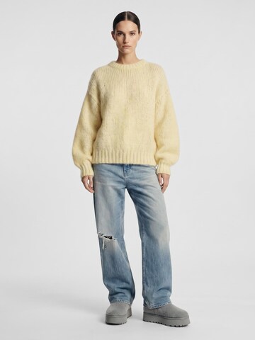 americandreams Oversized Sweater 'Leonnie' in Yellow