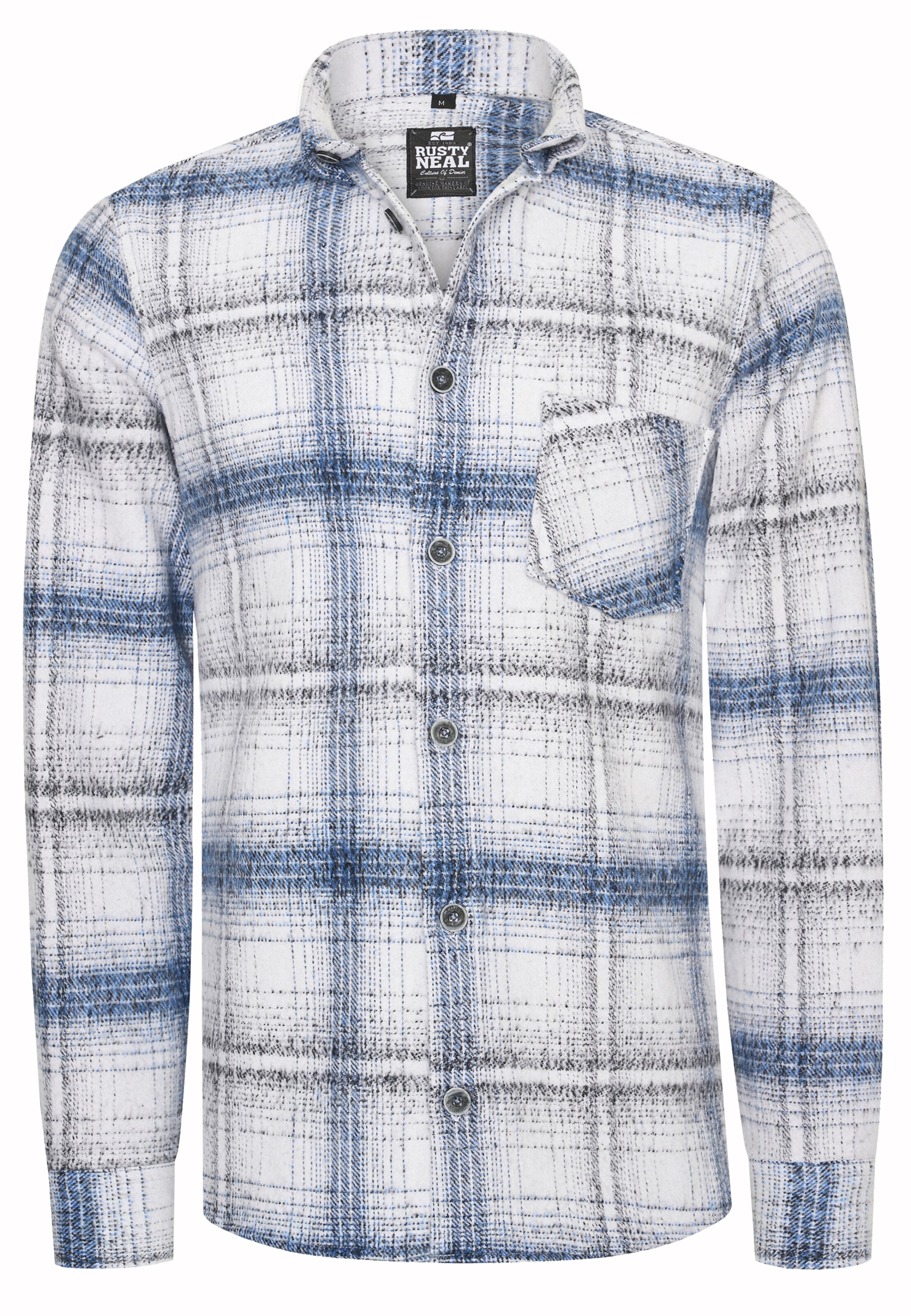 Rusty Neal Slim fit Button Up Shirt in Blue: front