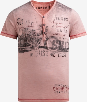 Maglietta di CAMP DAVID in arancione: frontale