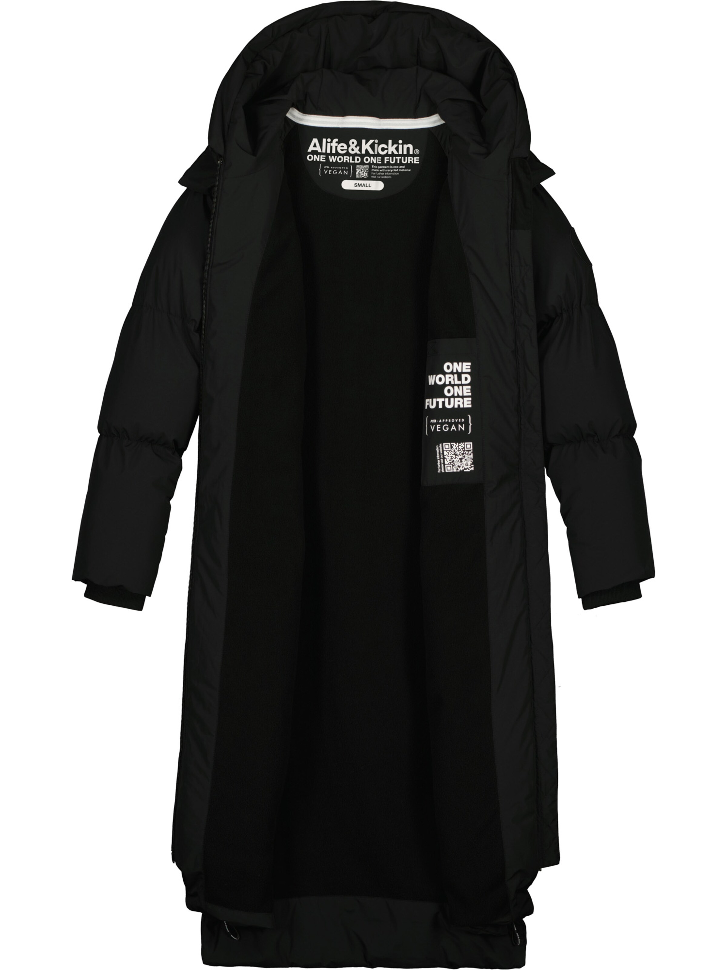 alife & kickin Χειμερινό παλτό 'RihannaAK' σε μαύρο