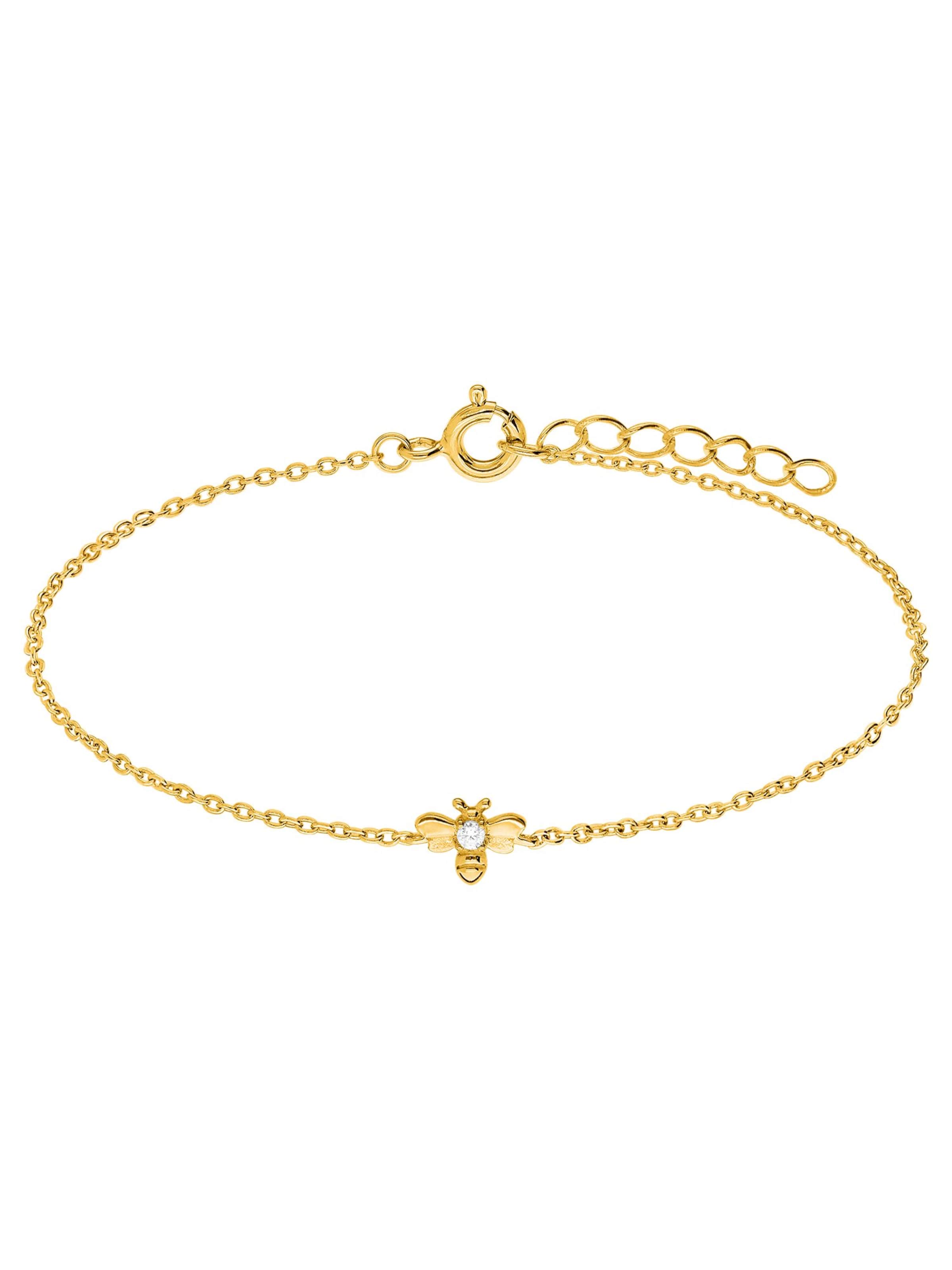 Lucardi Bracelet 'Klassisch' in Gold: front