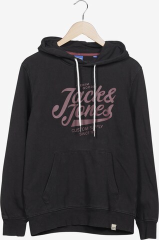 JACK & JONES Kapuzenpullover L in Schwarz: Vorderseite