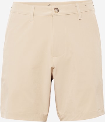 HOLLISTER Regular Chino trousers in Beige: front