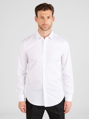 UNITED COLORS OF BENETTON Slim fit Button Up Shirt 'SHIRT' in White: front