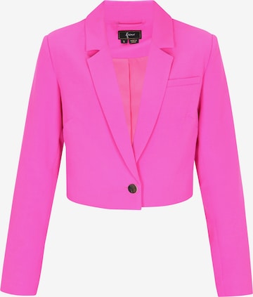 Blazer 'Festive' faina en rose : devant
