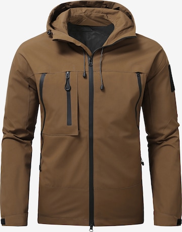 Youthup Outdoor jacket in Brown: front