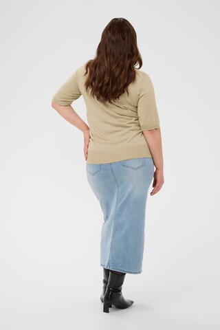 KAFFE CURVE Pullover 'KCLizzy' i beige