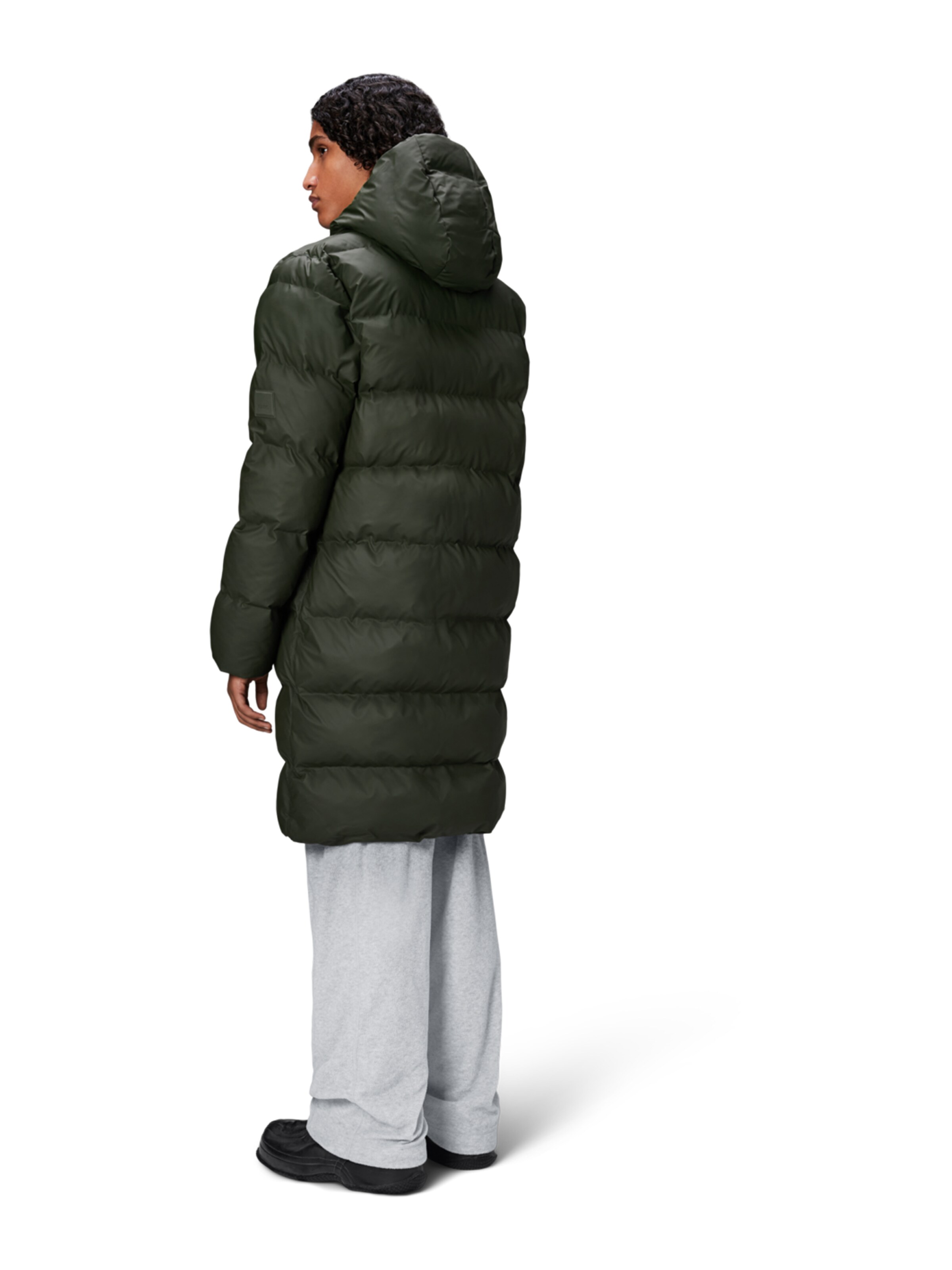 RAINS Zimní kabát 'Alta' – zelená