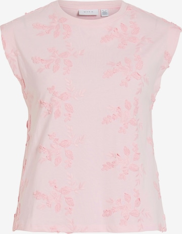 VILA Top in Pink: front