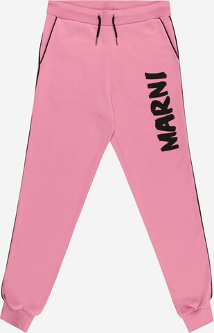 Marni Tapered Broek in Roze: voorkant