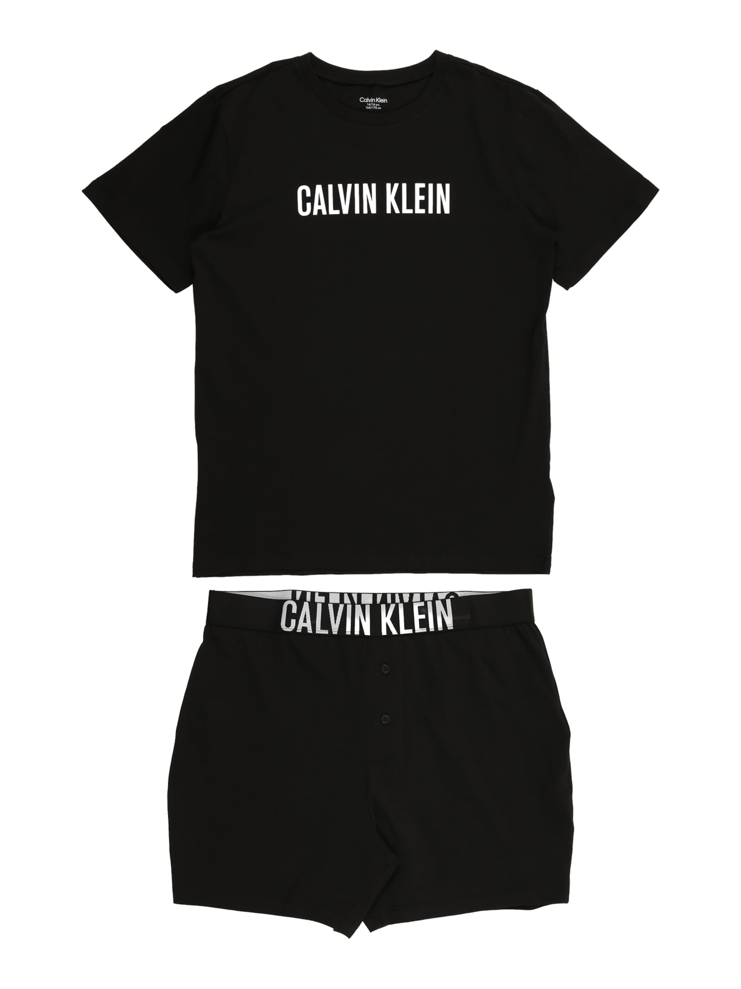 Calvin Klein Underwear Schlafanzug in Schwarz: Vorderseite
