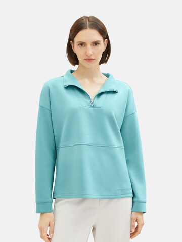 TOM TAILOR Sweatshirt in Blau: predná strana