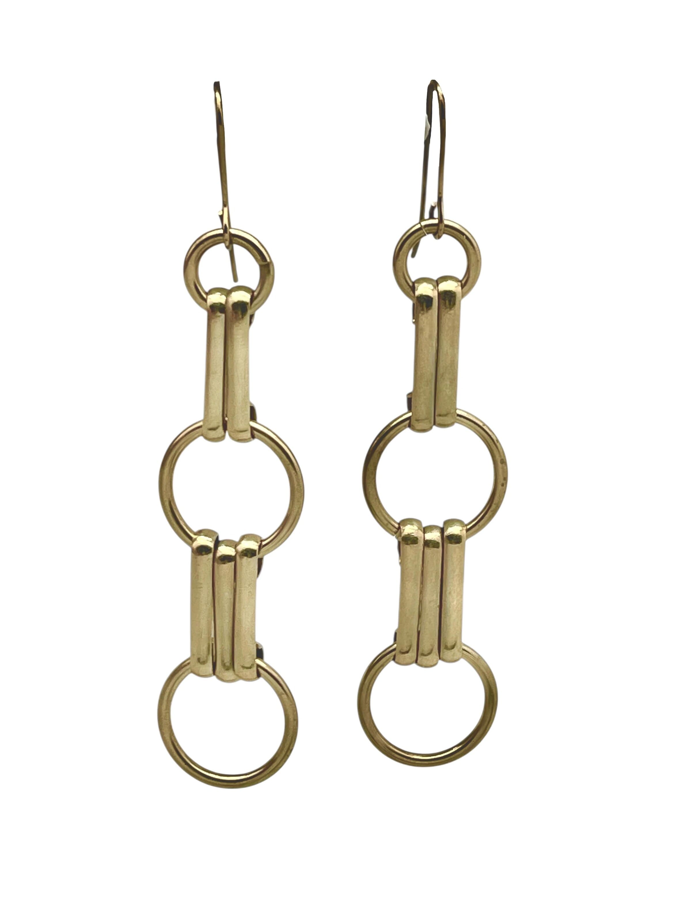 Gloria Mago Ohrringe‌‌‌‌‌‌‌‌‌‌ in Gold: Vorderseite