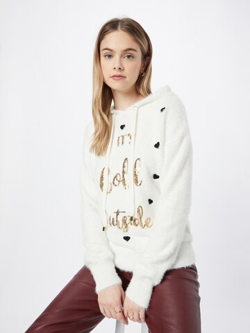 Dorothy Perkins Sweater 'Christmas' in White: front