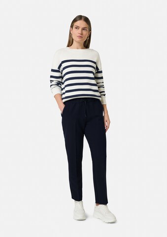 comma casual identity Tapered Παντελόνι με τσάκιση σε μπλε