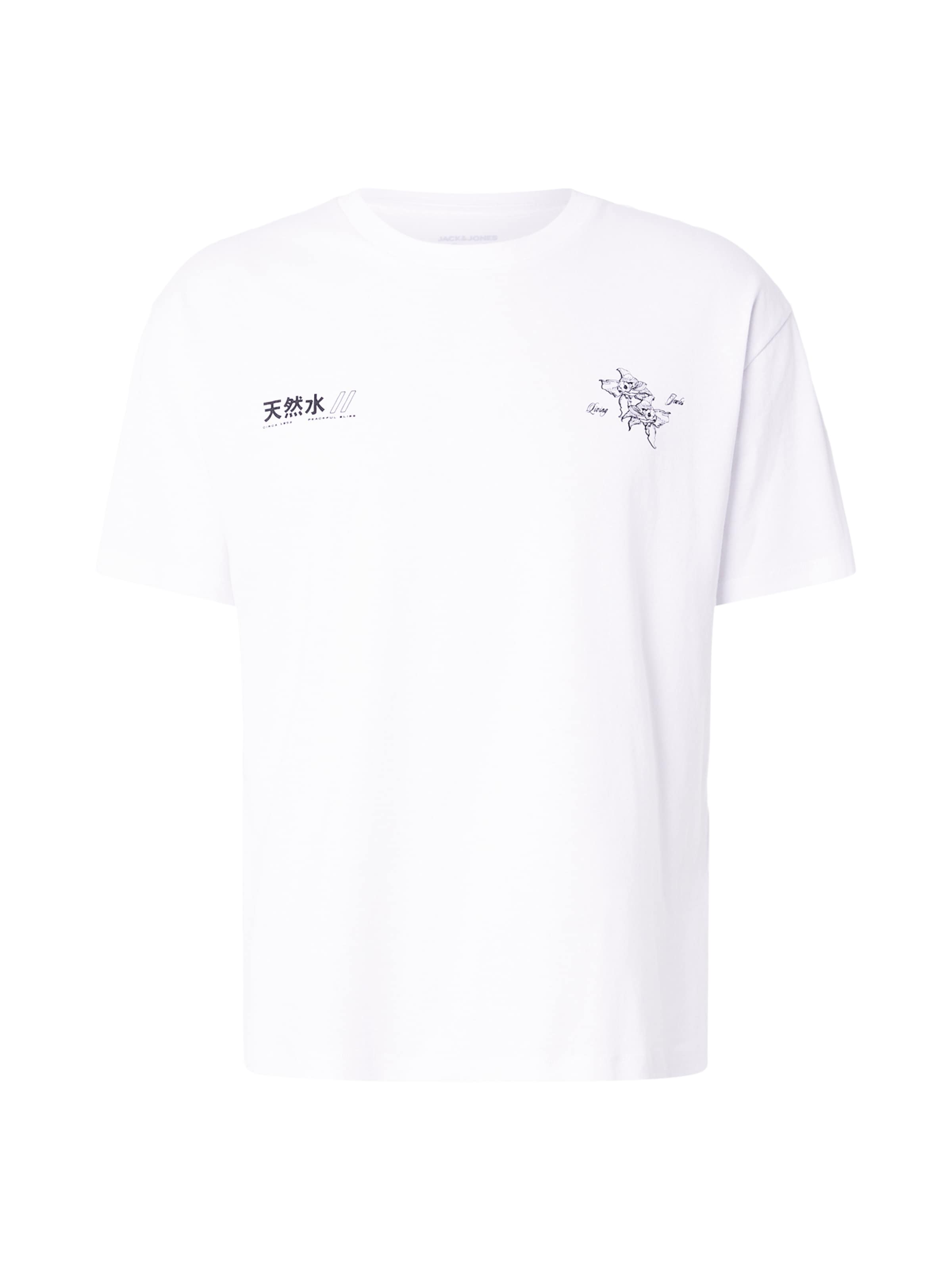 JACK & JONES T-shirt 'JORKOIPOND' i vit: framsida
