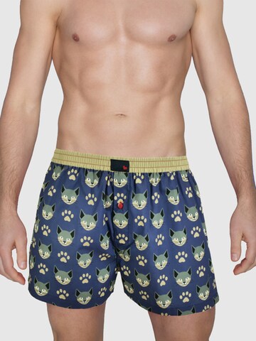 Boxers 'Flying Falcon' UNABUX en bleu : devant