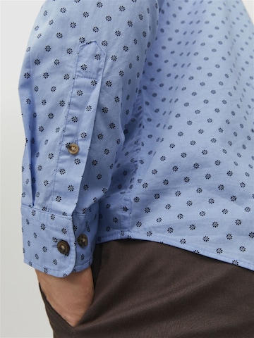 JACK & JONES Slim Fit Hemd 'JJETrekota' in Blau