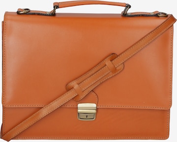 Gave Lux Briefcase in Brown: front