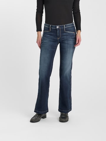 Le Temps Des Cerises Flared Jeans in Blauw: voorkant