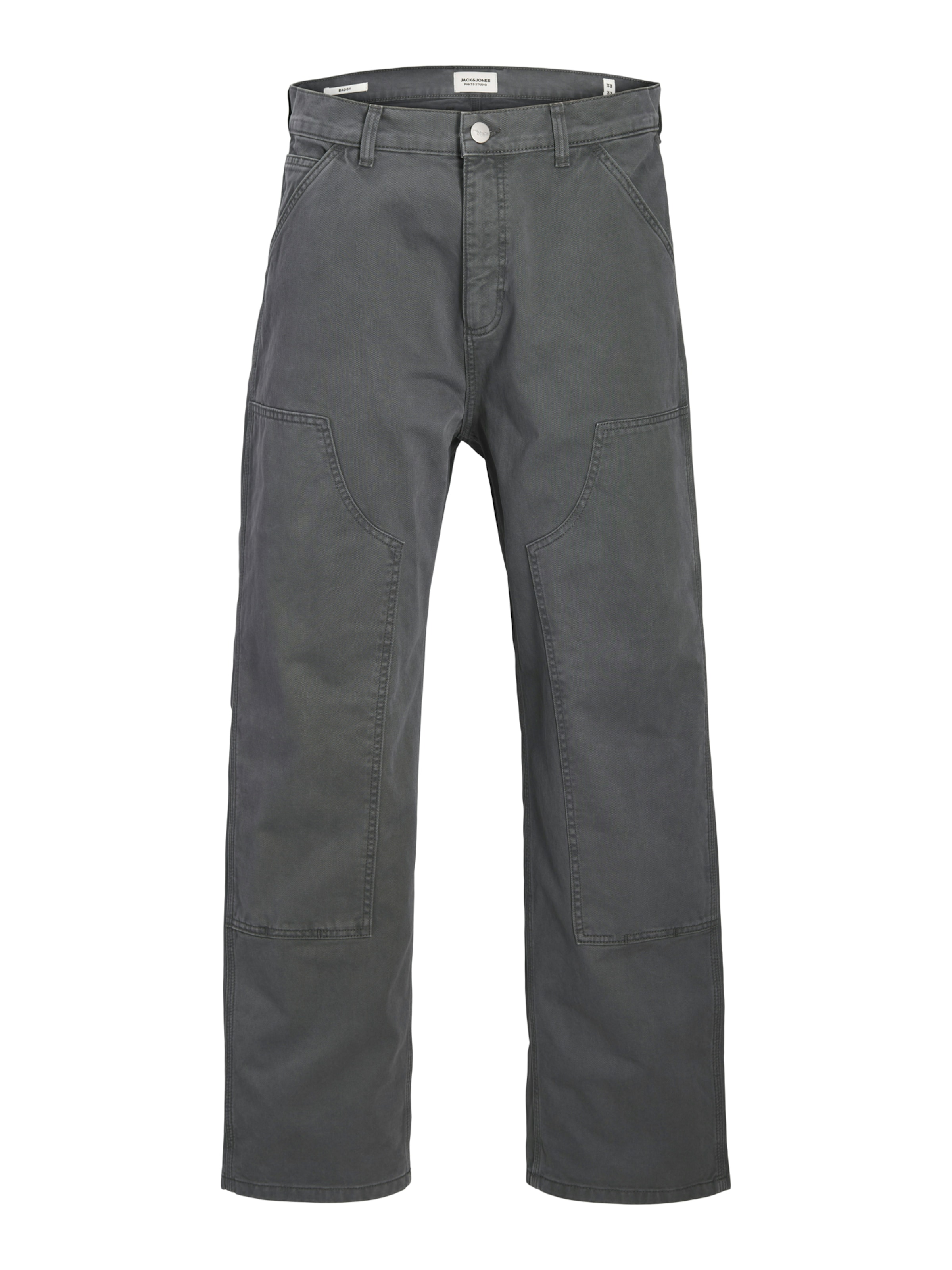 JACK & JONES - Loosefit Calças 'JPSTALEX' em cinzento: frente