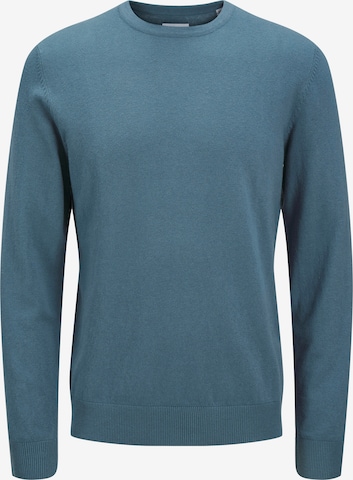 JACK & JONES Sweater 'JJEEmil' in Blue: front
