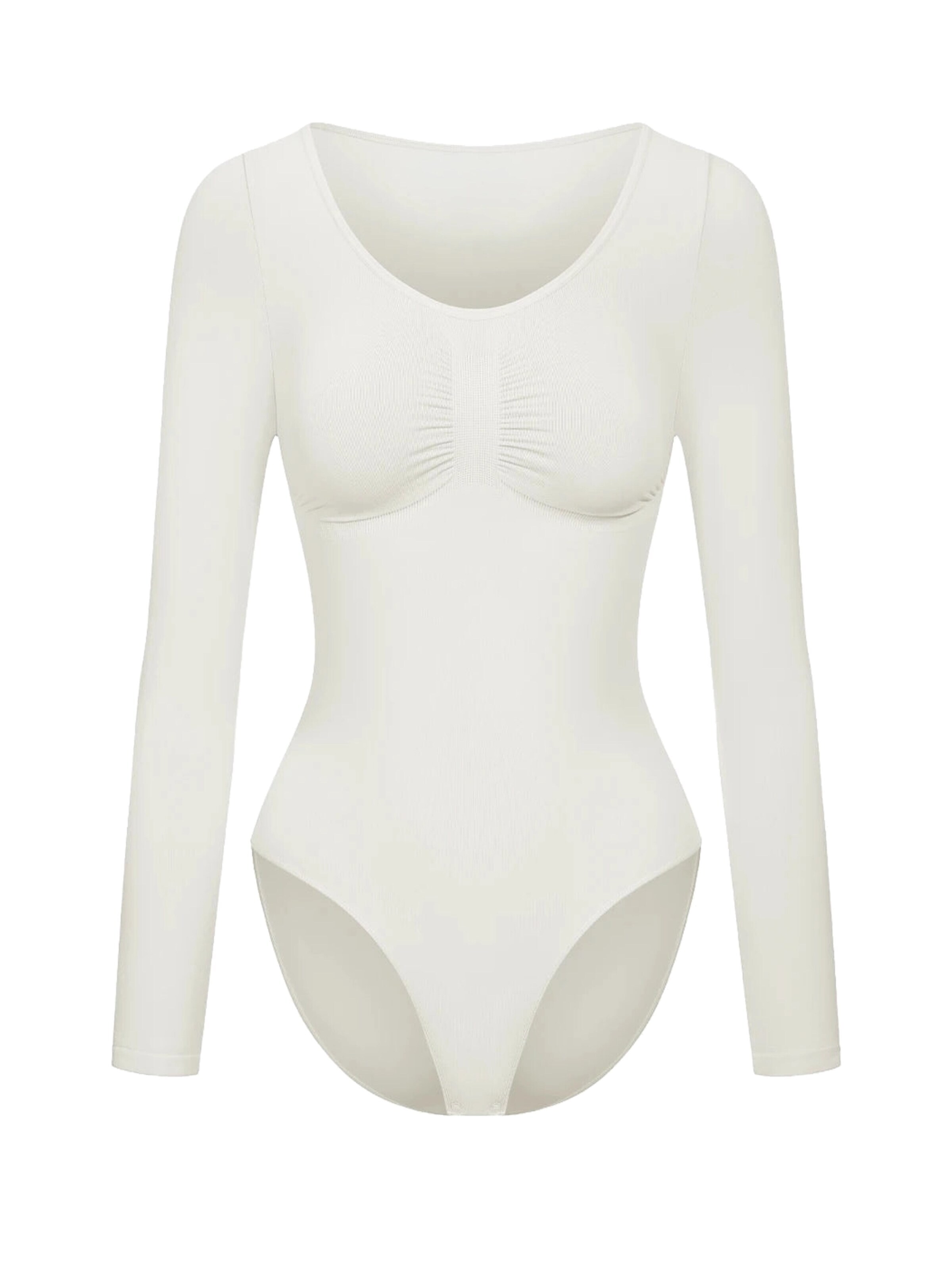 cfab Shaping bodysuit 'Bodysuit Sculpting Shapewear Longsleeve mit String' in Grey: front