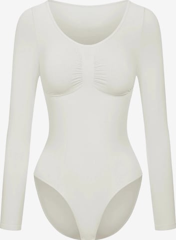 cfab Shaping bodysuit 'Bodysuit Sculpting Shapewear Longsleeve mit String' in Grey: front