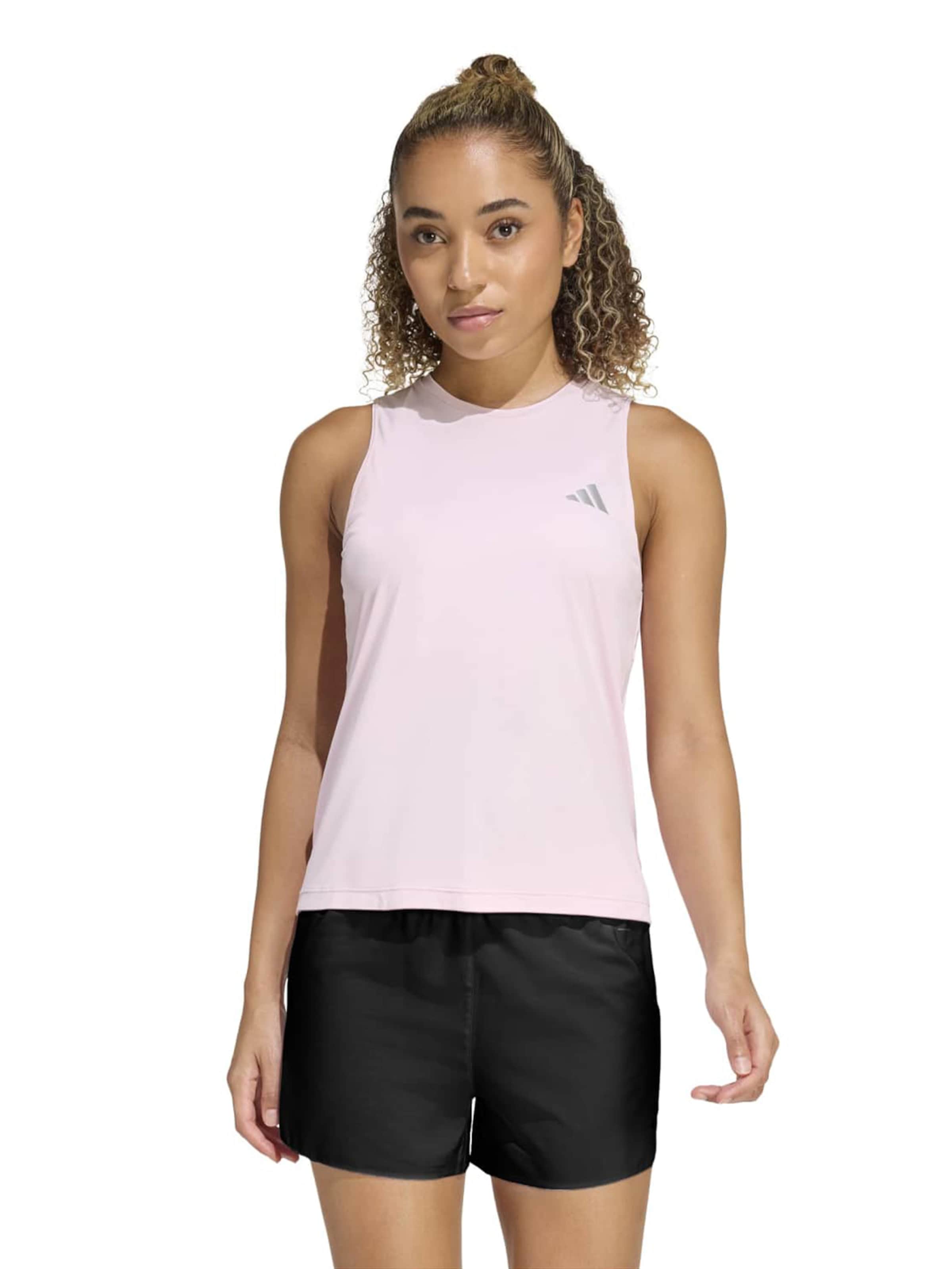 ADIDAS PERFORMANCE - Top desportivo 'Ess' em rosa: frente
