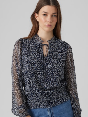 VERO MODA Bluse 'MILLA' in Blau