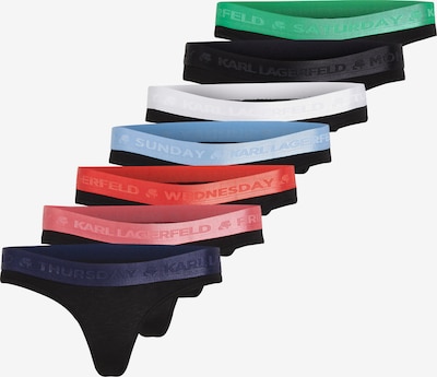 Karl Lagerfeld Stringit värissä sininen / vihreä / oranssi / vaaleanpunainen / musta / valkoinen, Tuotenäkymä