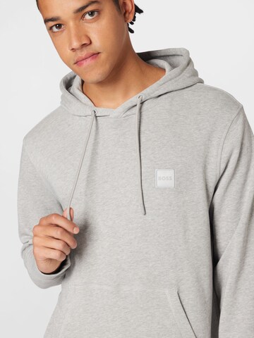 BOSS Orange Sweatshirt 'Wetalk' in Grau