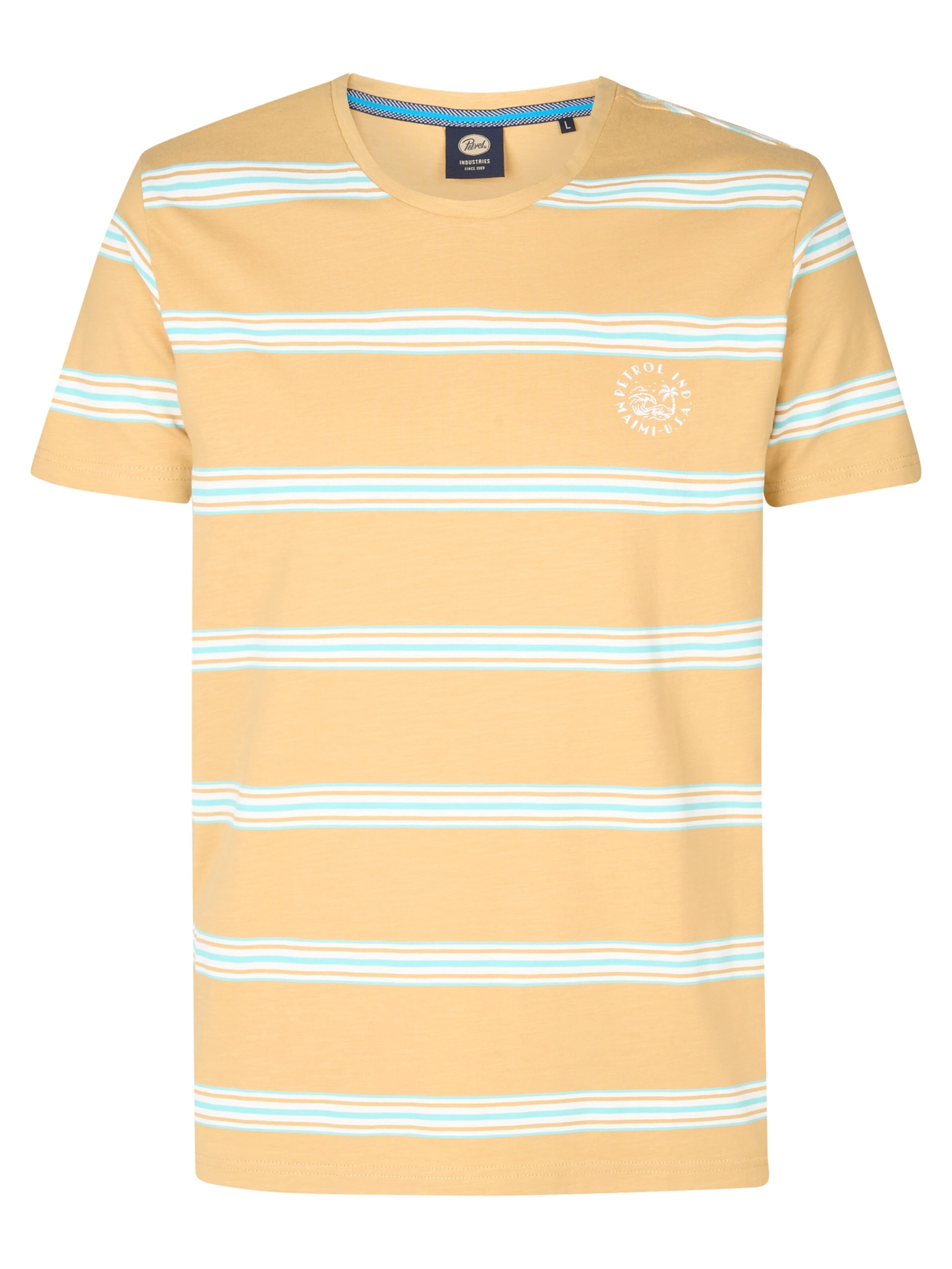 Petrol Industries Shirt in Geel: voorkant