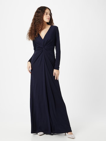 Lauren Ralph Lauren Večerné šaty 'NADIRA' - Modrá: predná strana