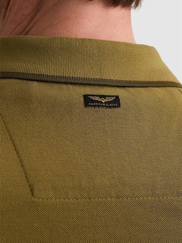 PME Legend - Camiseta 'PME LEGEND - Polo shirt in piqué with zipper closure' en marrón