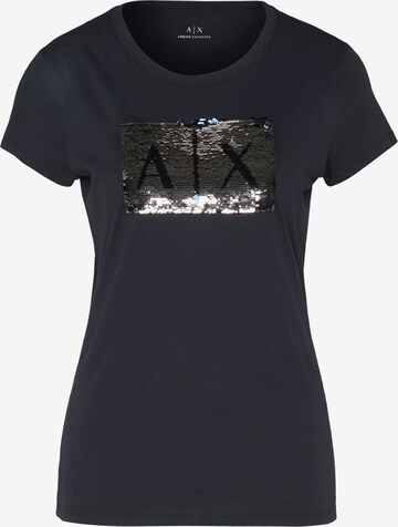 zils ARMANI EXCHANGE T-Krekls: no priekšpuses