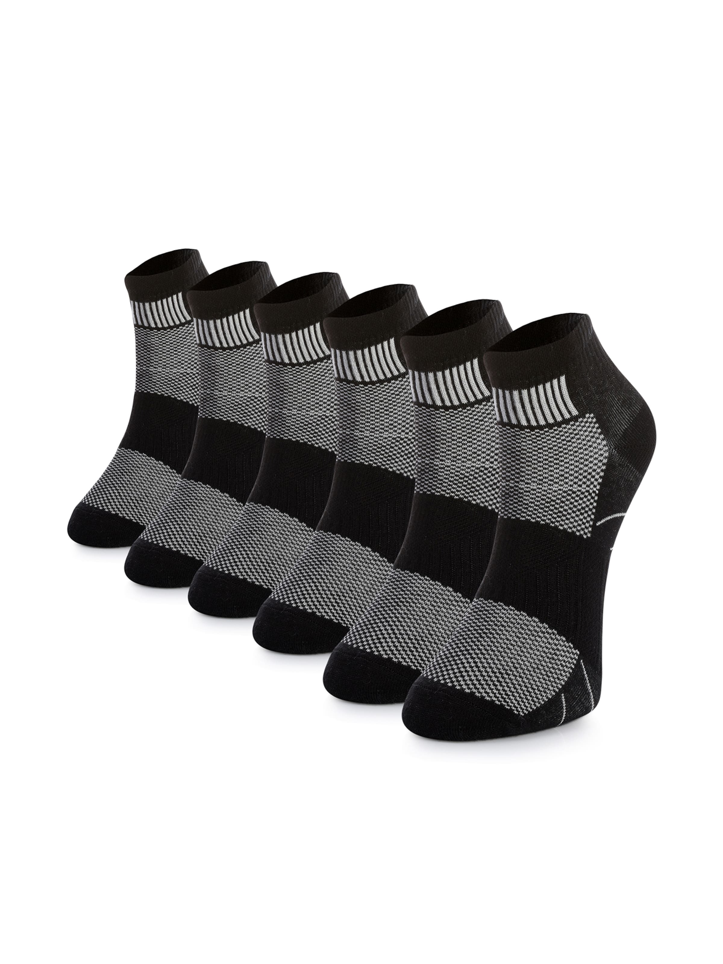 Crea Socks Ankle Socks 'Regular Athletic' in Black